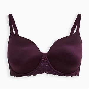 Torrid Bra! Purple T-shirt! Microfiber! Sizes 44C, 46C, 44D, NWT!